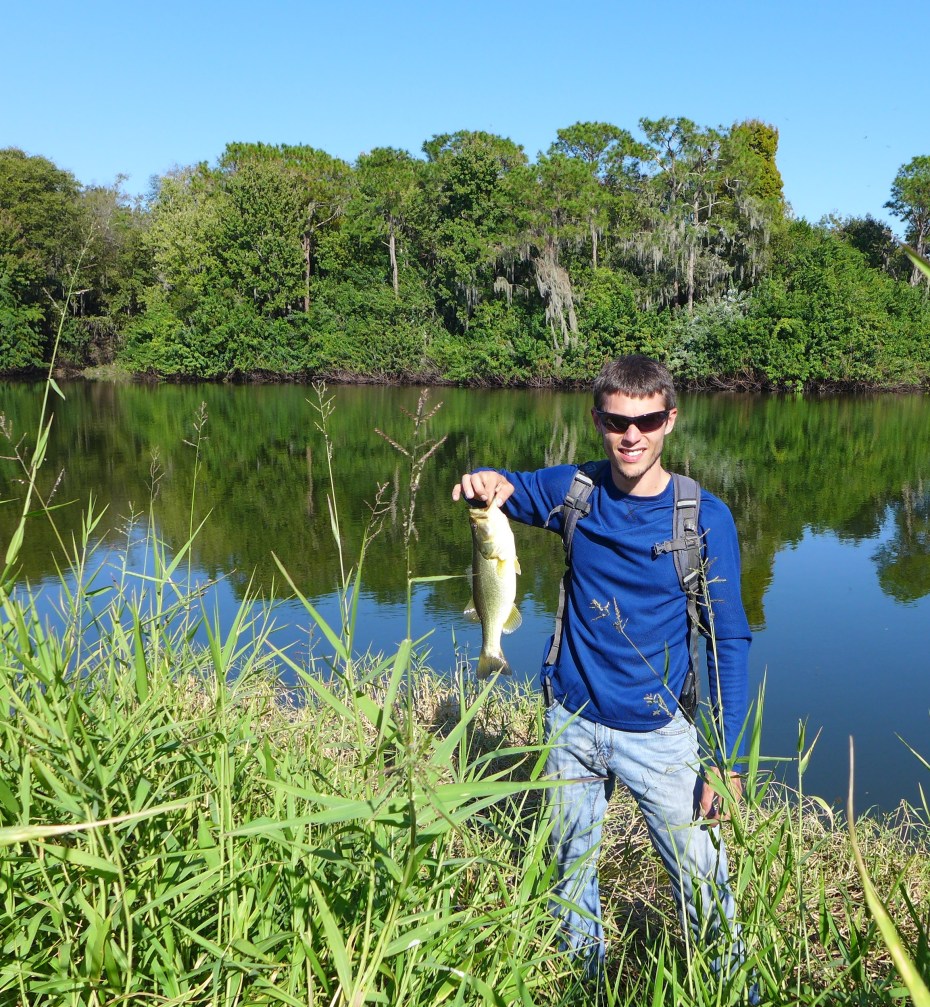 Chris and a Saddle Creek bass