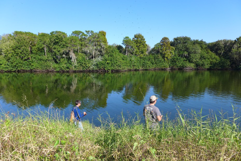 The boys working the banks