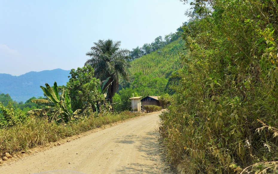 up down and around mountain towns all afternoon