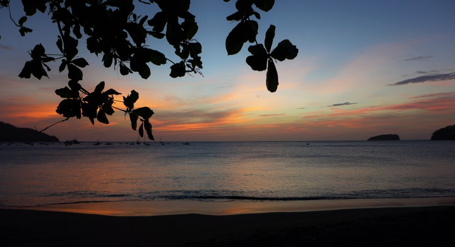 first Costa Rica sunset