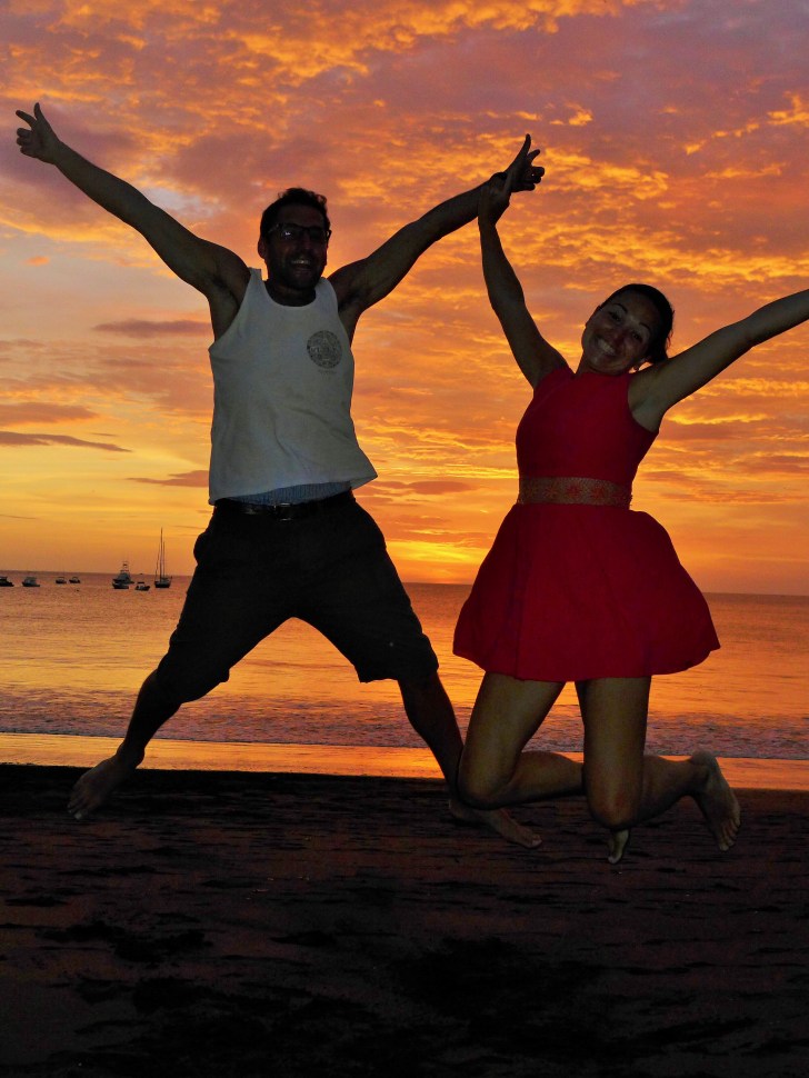 Dan and Claire living it up