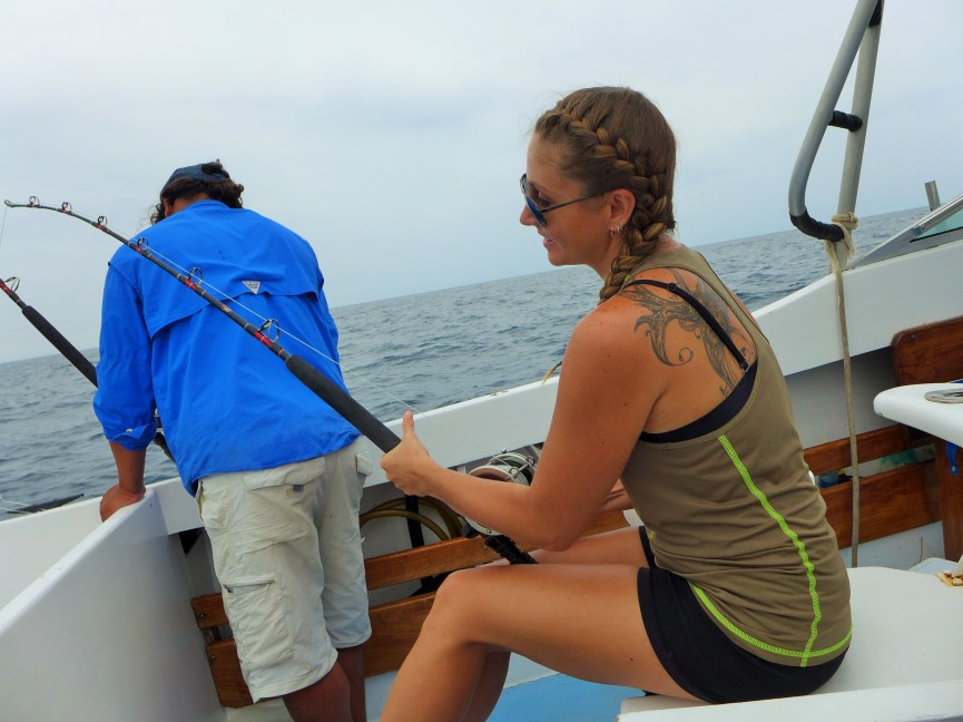 Jenn cranking one up