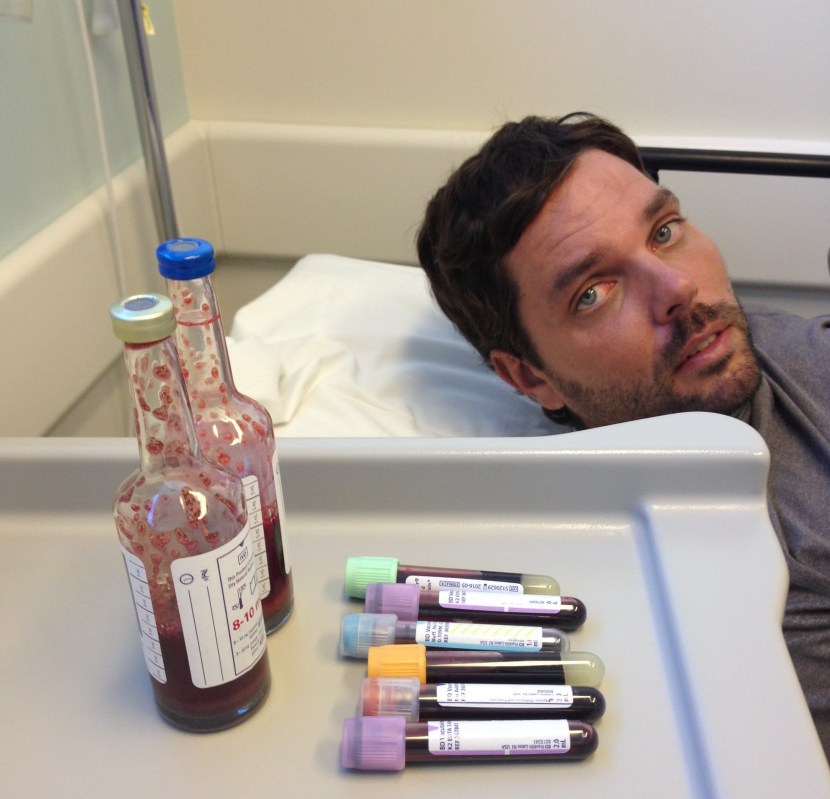 shit! I didn't realize I was also donating blood today!