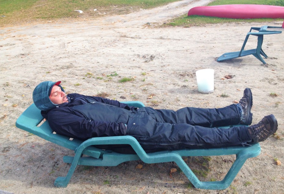 sun tanning Canadian style