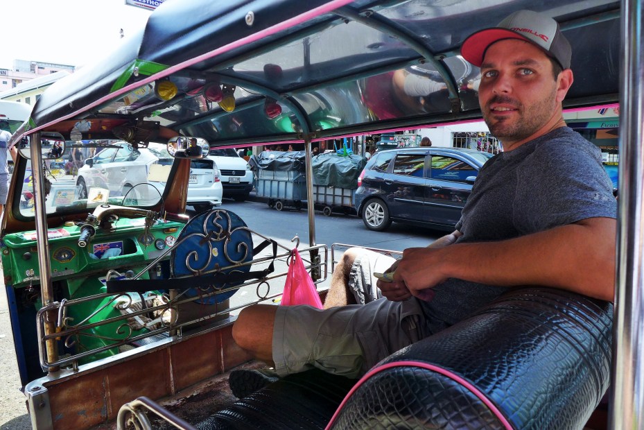  big guy little Tuk Tuk