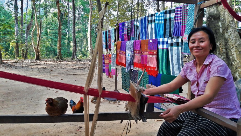 many hours go into her beautiful textiles