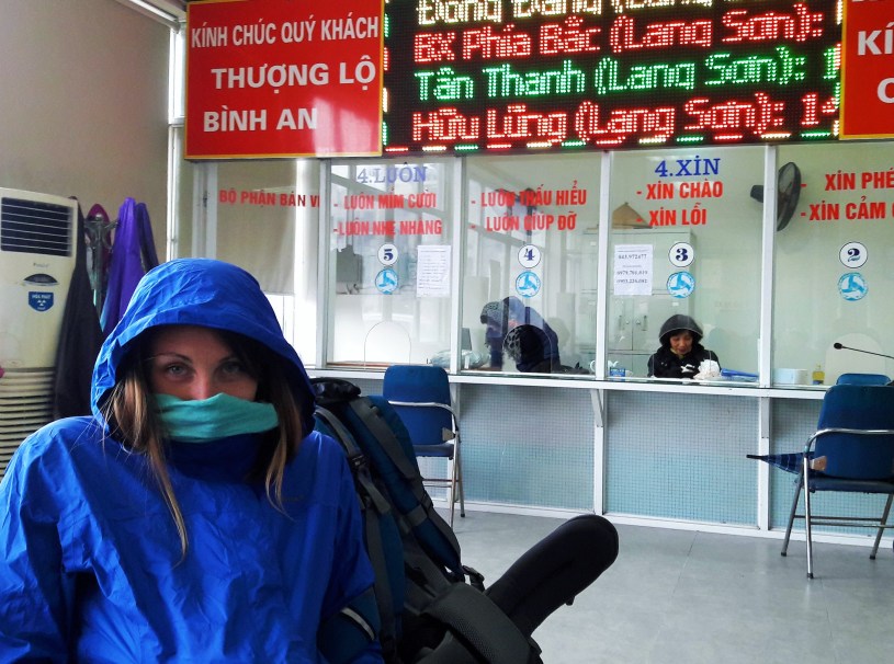Hanoi... even cold in the bus station Jenn said.
